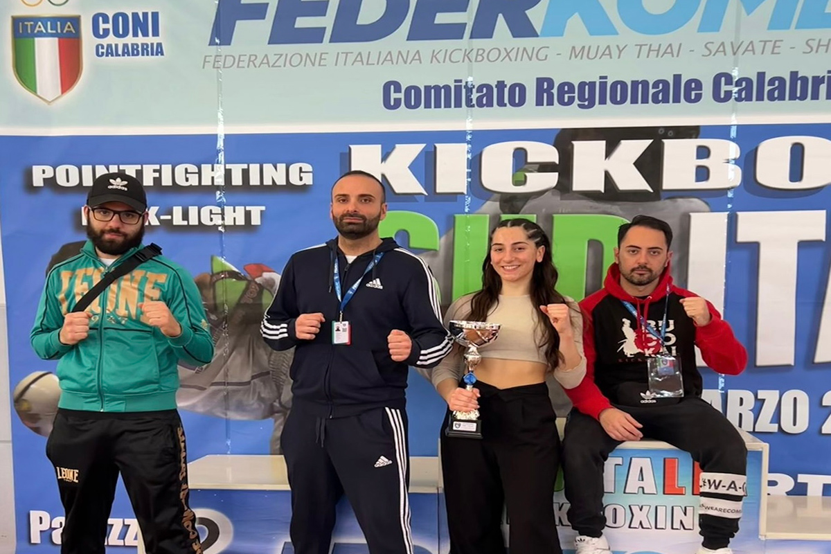 Lamezia, team Budokai Kickboxing dell’Asd Marconi al Campionato interregionale 2023 di Cosenza