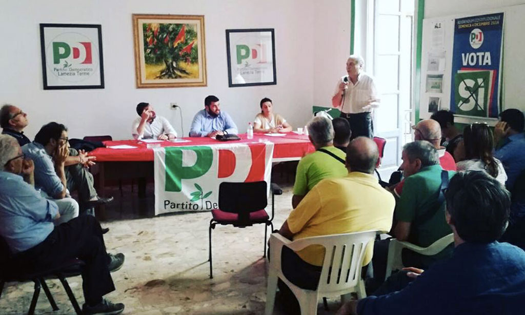 Assemblea PD Lamezia: lontani da Amministrazione, Tropea rinunci a vicepresidenza