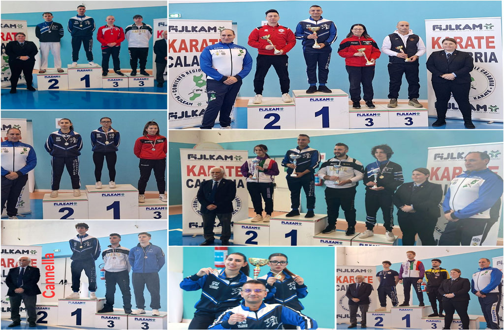 Karate Curinga trionfa nella fase regionale di qualificazione al Campionato Italiano Assoluto FIJLKAM