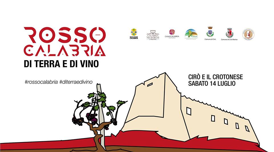 Partirà da Cirò il Festival itinerante di Rosso Calabria