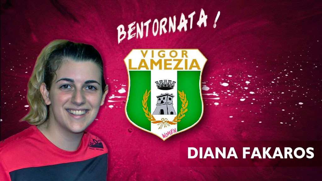 Alla Vigor Lamezia Women arriva anche Diana Fakaros