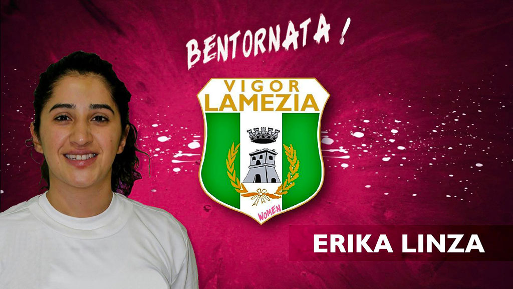 Erika Linza torna a vestire la maglia biancoverde della Vigor Lamezia Women