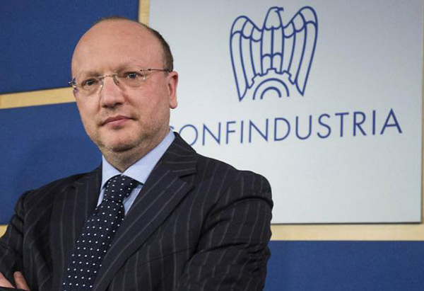Presidente di Confindustria Boccia all'assemblea di Unindustria Calabria