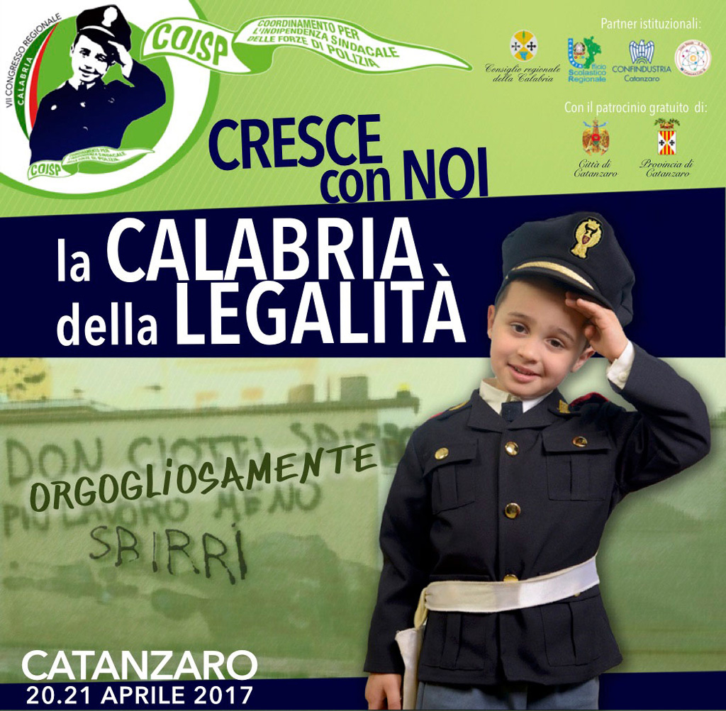 VII congresso regionale Coisp Calabria domani a Catanzaro lido