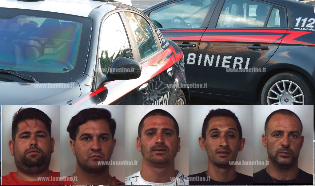 Operazione “Apache”: furti e rapine nel lametino, 5 arresti