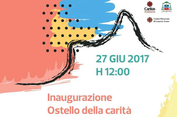 Lamezia, Caritas diocesana inaugura il 27 giugno l’ostello della Carità