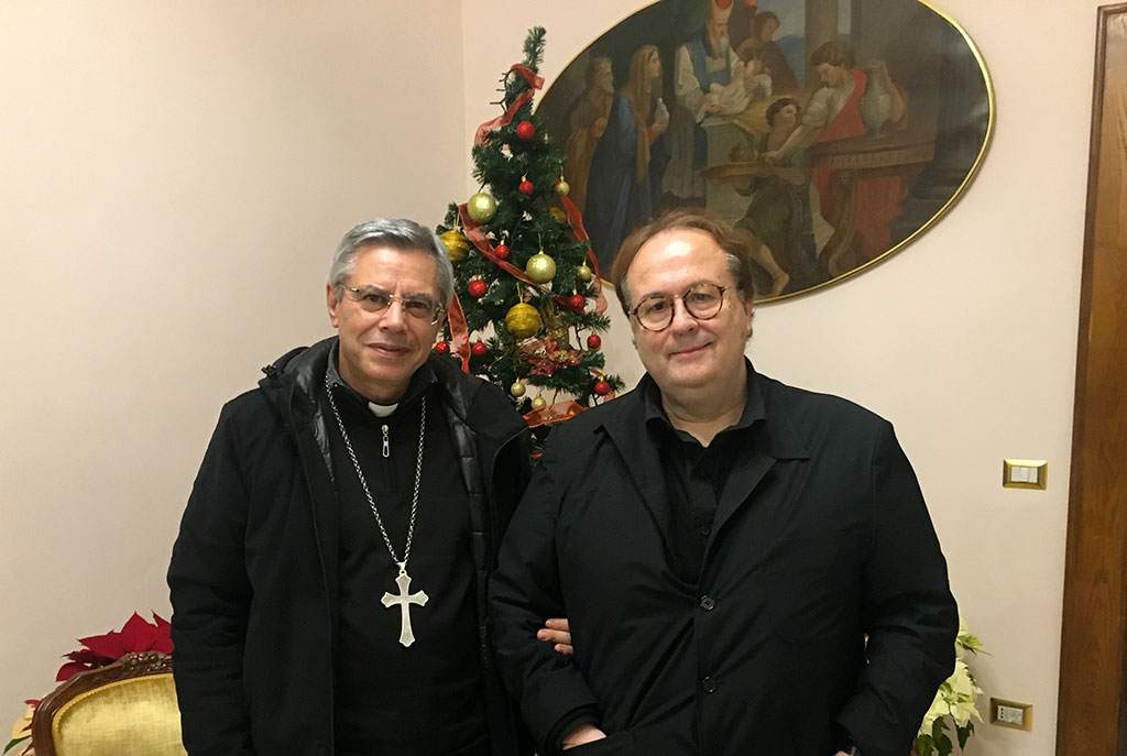 Lamezia, il vescovo Schillaci incontra il regista Carlo Carlei