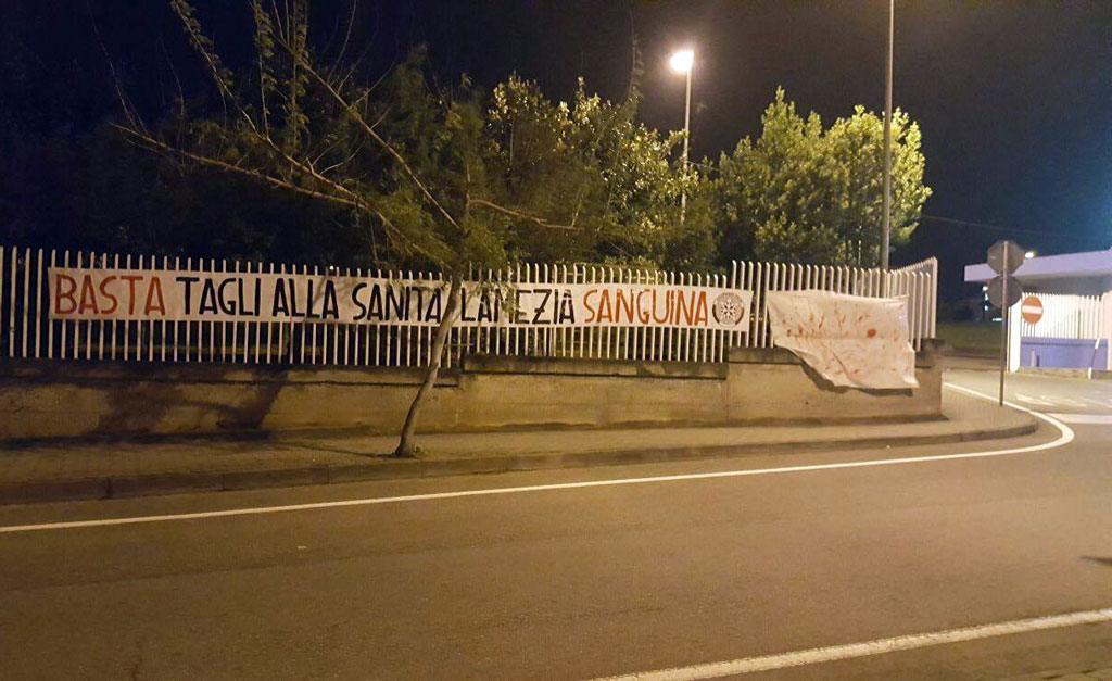CasaPound: "Basta tagli alla sanità, Lamezia sanguina"