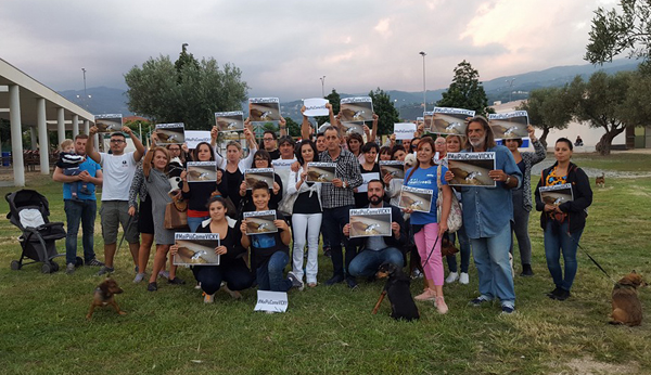 Lamezia: #MaiPiùComeVicky, ottima presenza al flash mob animalista