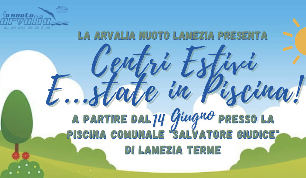 Lamezia, dal 14 giugno al via i centri estivi organizzati da Arvalia Nuoto
