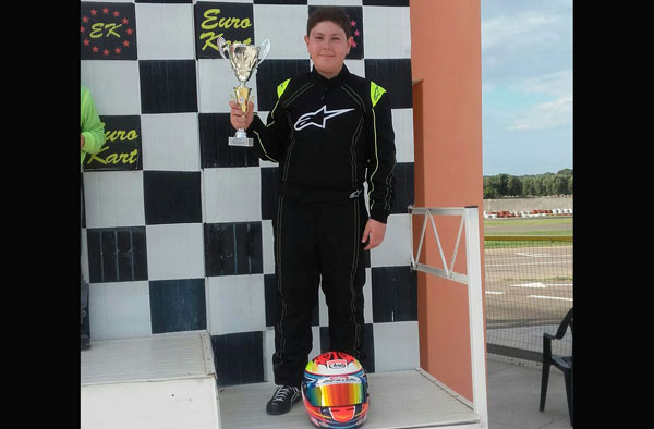 Terzo posto al campionato regionale di go kart per il pilota lametino Antonio Cerchiaro