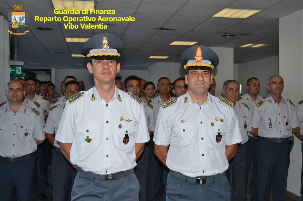 Cambio al vertice del reparto operativo aeronavale guardia di finanza Vibo Valentia