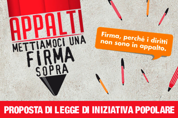 Cgil: “Legge appalti, in Calabria raccolte 5.500 firme”