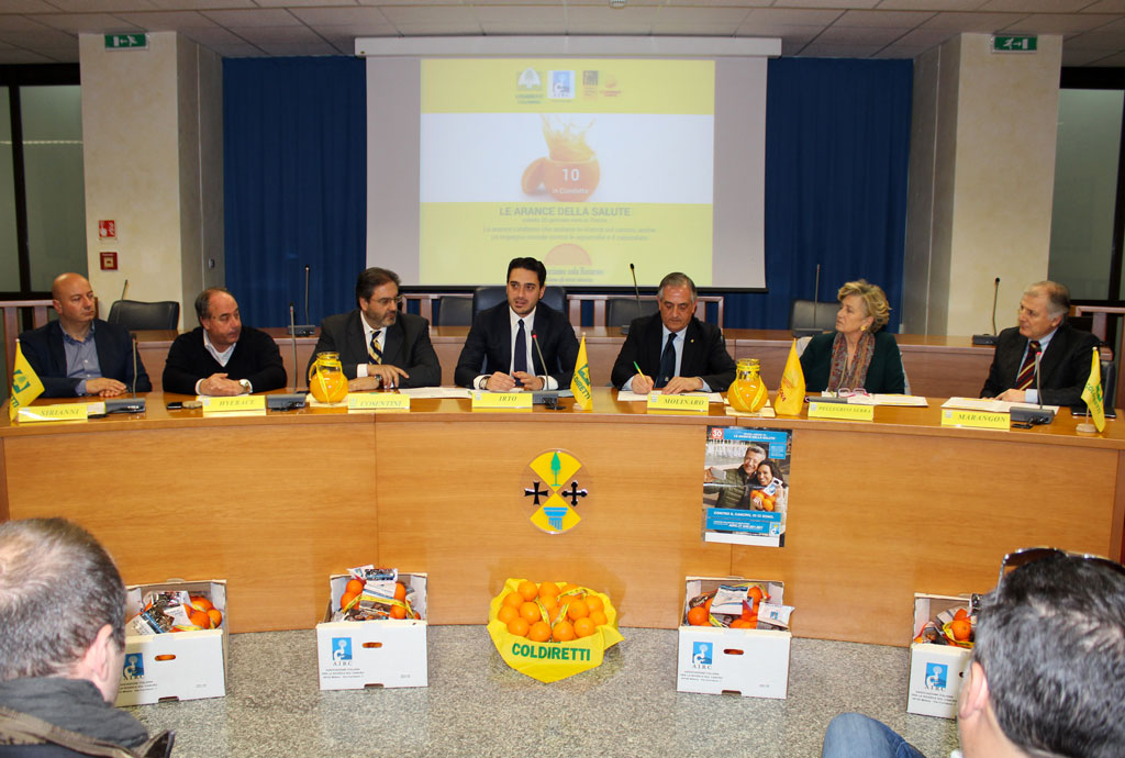 Presentata iniziativa Airc, sabato nelle piazze italiane le arance calabresi