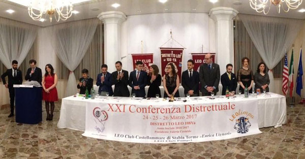 Ventunesima conferenza distrettuale Leo club di Campania, Basilicata e Calabria a Napoli