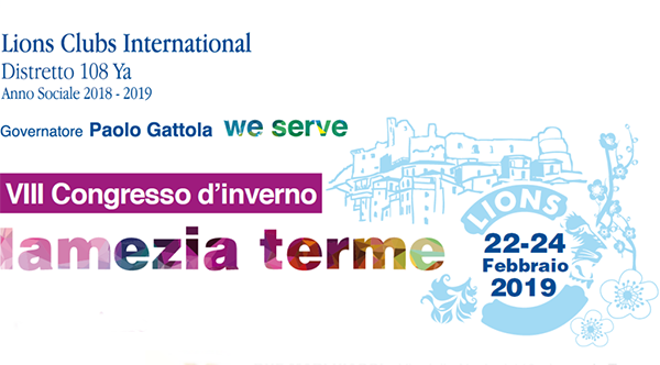 Lamezia, Lions Club: al via dal 22 febbraio l’8° Congresso Distrettuale d’Inverno 