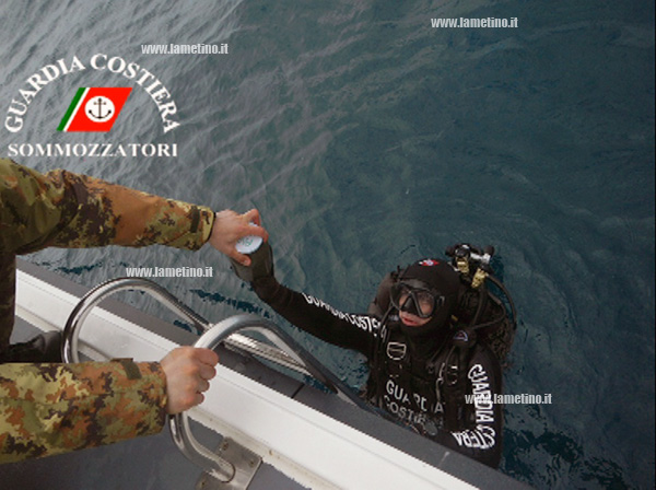 Guardia costiera effettua verifica su fondali Tirreno cosentino