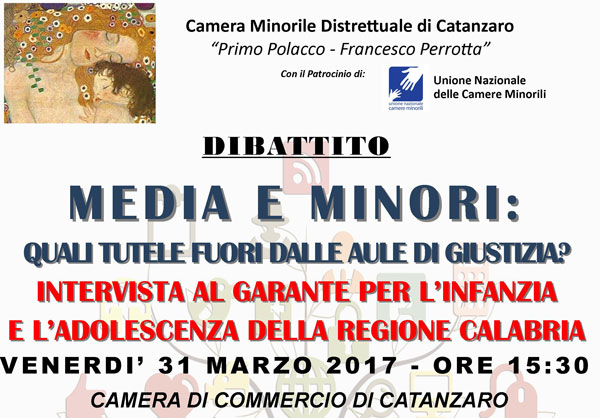 Il 31 marzo incontro su media e minori alla Camera di Commercio di Catanzaro