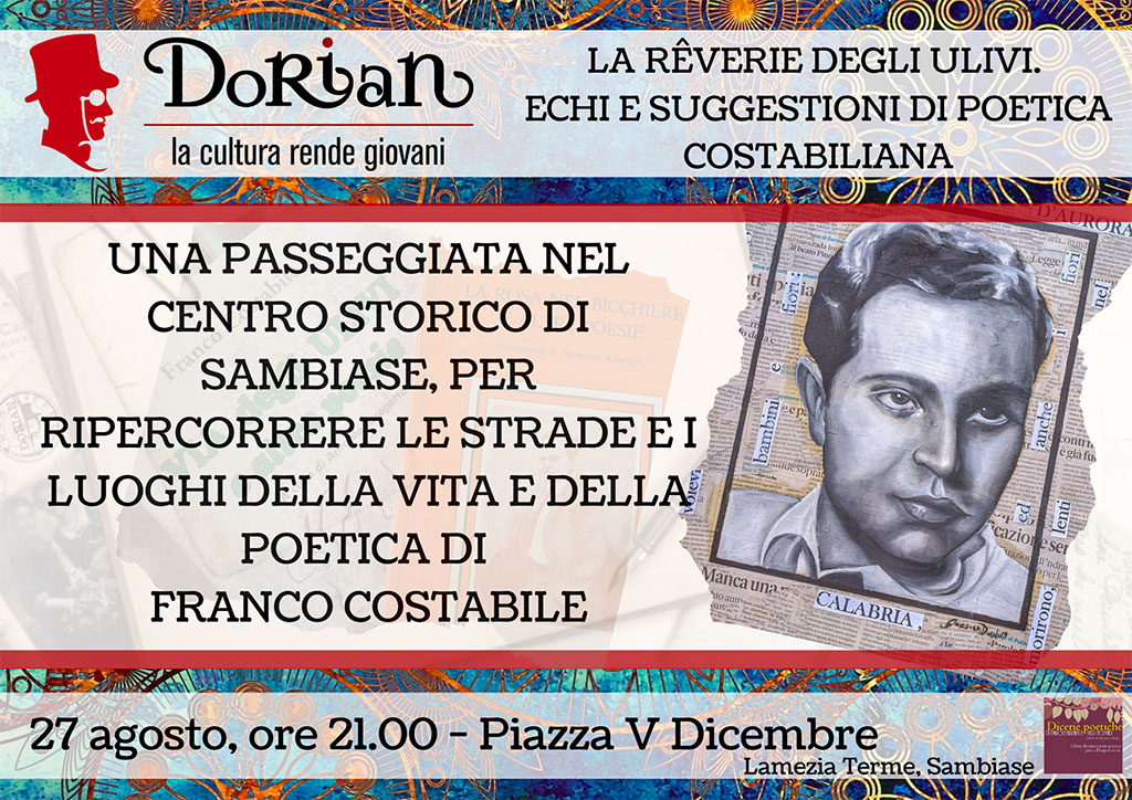 Lamezia, seconda edizione de ‘La Rêverie degli Ulivi’ per ricordare Franco Costabile il 27 agosto 