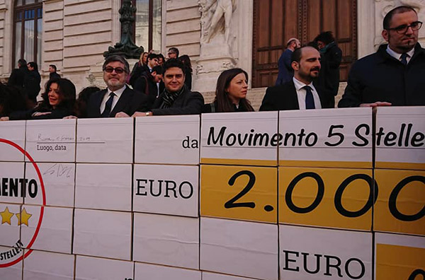 D'Ippolito (M5S): "Raccolti 2 milioni di euro per alluvionati ottobre con indennità parlamentari del movimento"