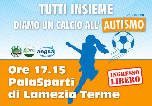Lamezia, Blue day: “Tutti insieme diamo un calcio all’autismo” sabato al Palasparti