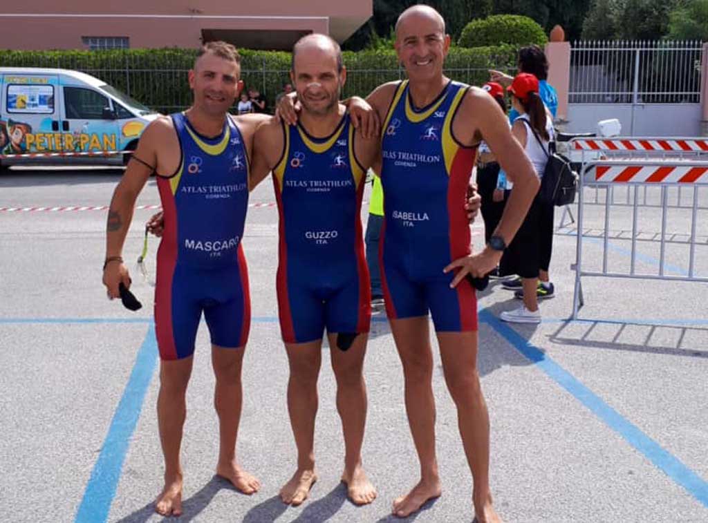 Il trio lametino Isabella-Guzzo-Mascaro al Triathlon Sprint di Palmi