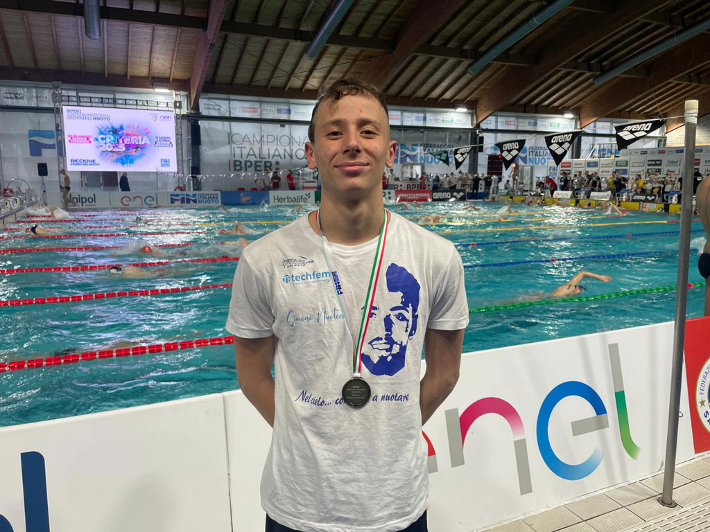 Criteria Nazionali Giovanili, medaglia di bronzo per Daniel Lico della Arvalia Nuoto Lamezia