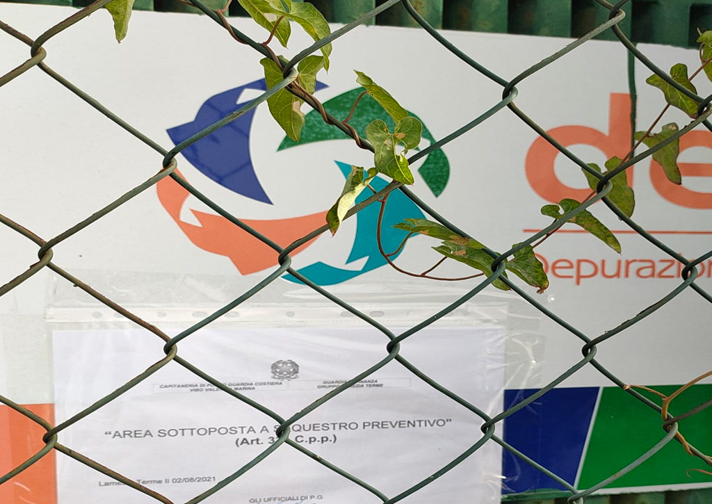 Lamezia, sequestrato il depuratore della città: indagini in corso