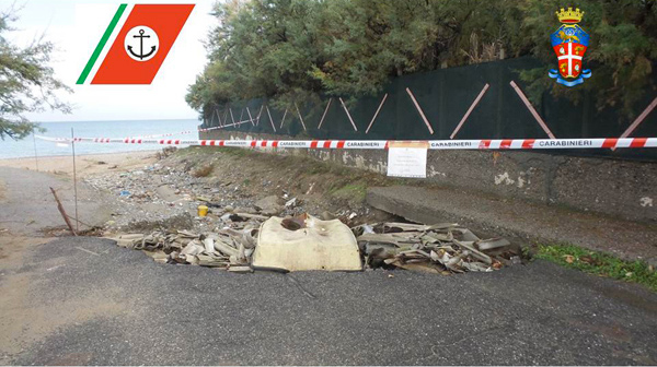 Calabria: Sequestrata discarica abusiva su lungomare Cariati
