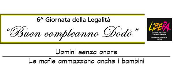 Calabria: Celebrata sesta giornata della legalità intitolata a Dodò Gabriele 