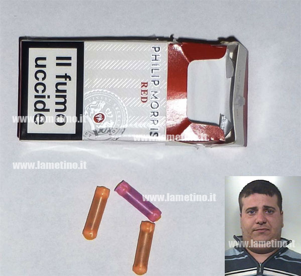 Lamezia: Deteneva bossoli eroina in pacchetto sigarette, arrestato