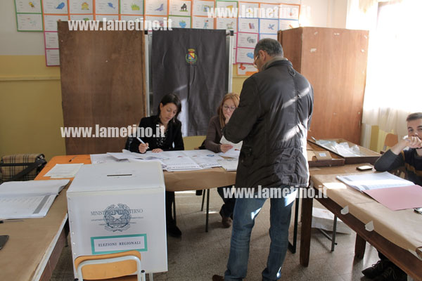Elezioni Regionali: Affluenza del 44,10% in Calabria, a Lamezia del 43,38%