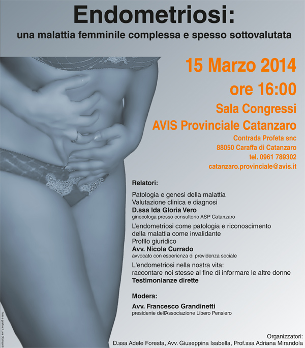 Calabria: Associazione 'Libero Pensiero' organizza convegno su malattia endometriosi