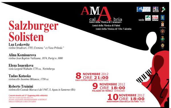 Lamezia: I Salzburger Solisten in concerto all'auditorium parco Scinà 