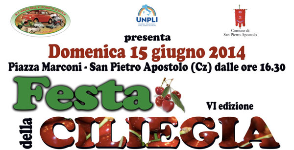 Calabria: Festa della ciliegia il 15 giugno a San Pietro Apostolo