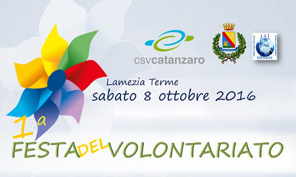 Lamezia, sabato 8 ottobre Prima Festa del Volontariato