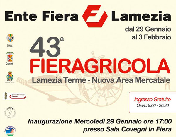 Lamezia: Al via 43esima Fiera Agricola