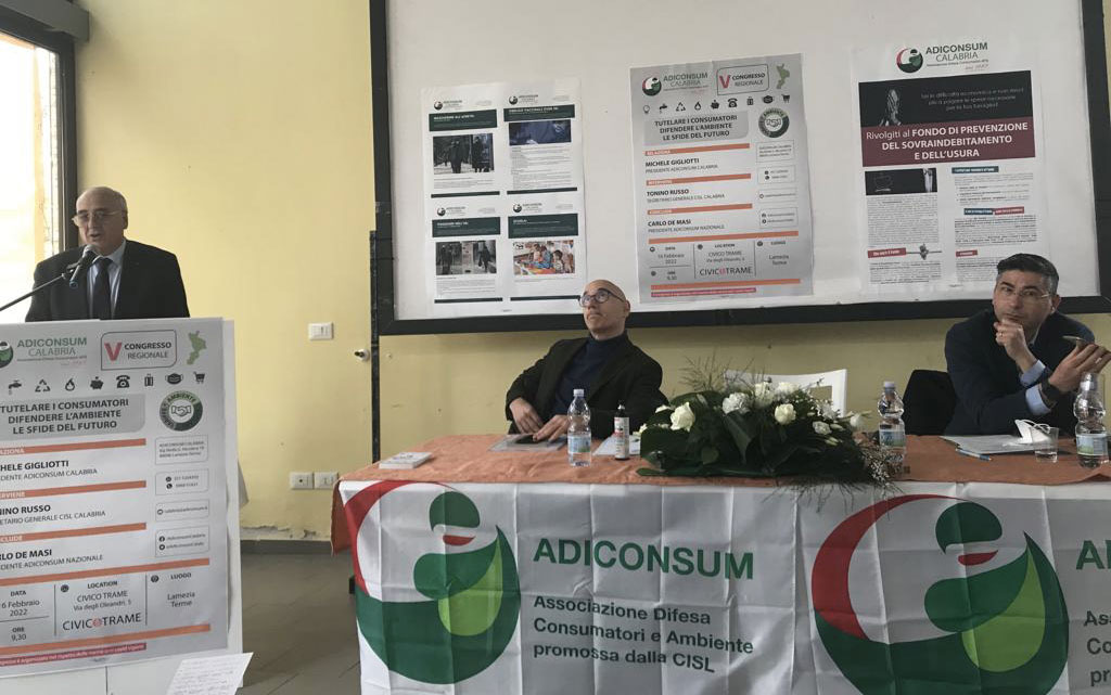 Lamezia, concluso congresso “Tutelare i consumatori. Difendere l’ambiente. Le sfide del futuro”