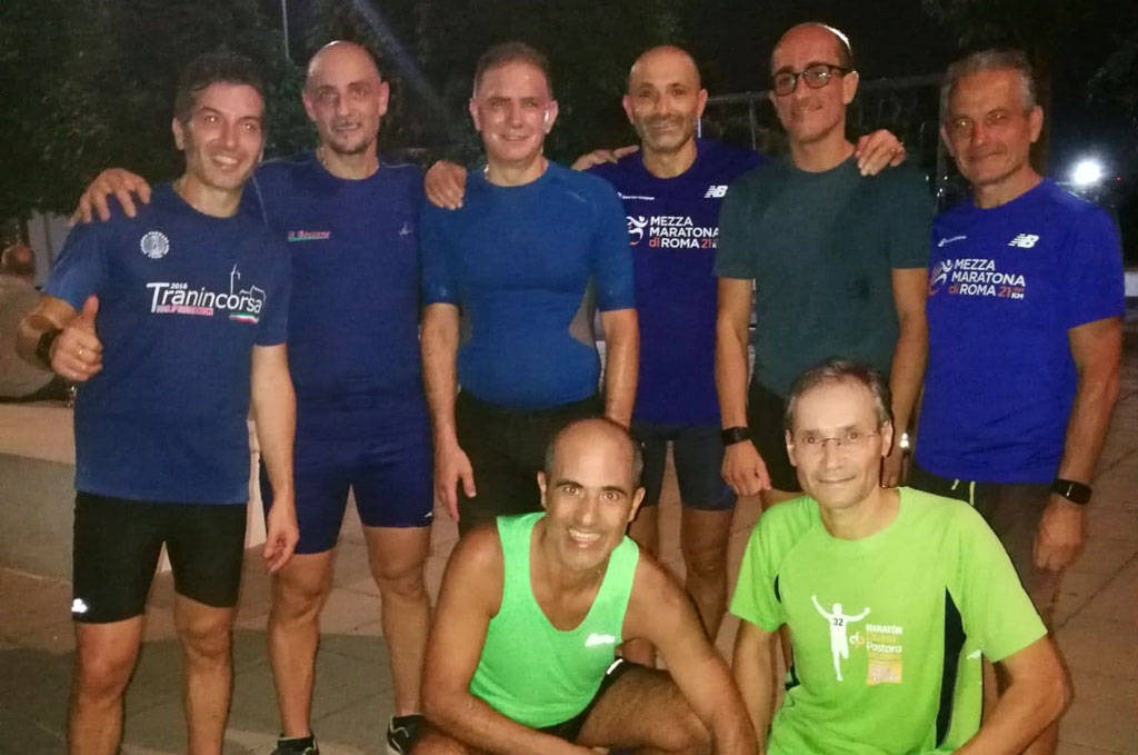 Lamezia, continua allenamento di preparazione per la 35esima 'Firenze Marathon': atleti impegnati al parco Impastato