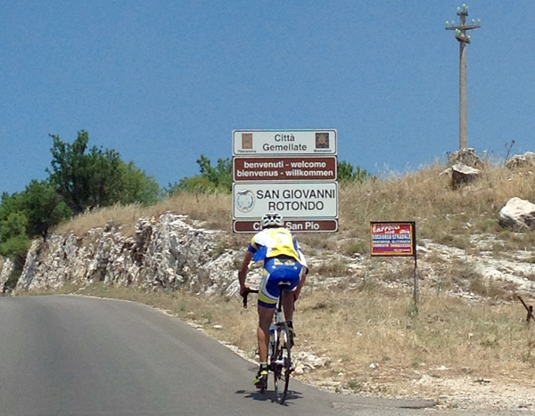 Lamezia: Tour in bici fino a San Giovanni Rotondo per giovane lametino