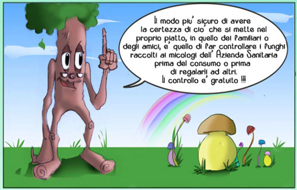 Funghi velenosi, nelle scuole arriva il fumetto per prevenire rischi