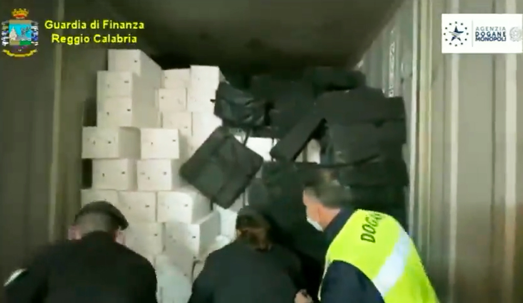 Sequestrati 932 kg di cocaina in container che trasportava cozze al porto di Gioia Tauro - VIDEO