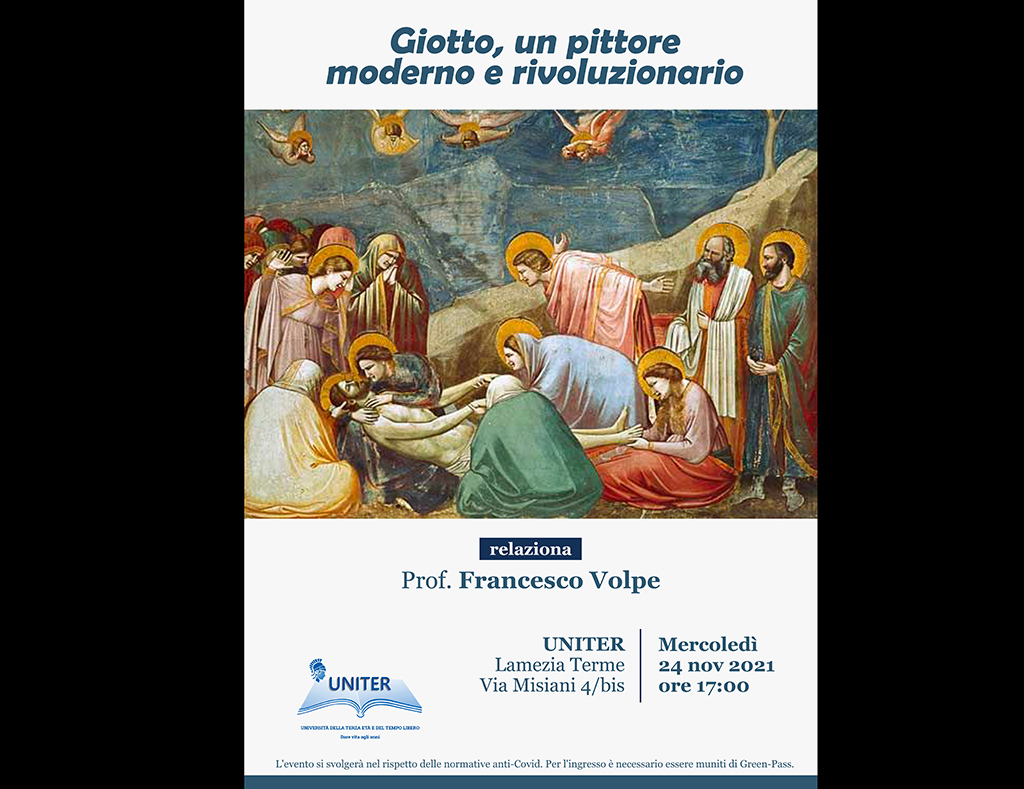 Lamezia, incontro all'Uniter su “Giotto, un pittore moderno e rivoluzionario”