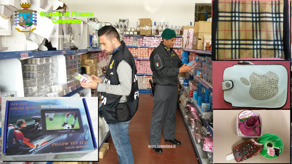 Lamezia: Sequestrati più di 19mila prodotti a commerciante cinese
