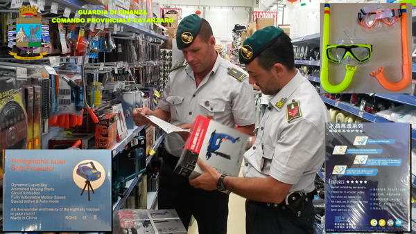 Lamezia: Sequestrati oltre 740 mila articoli da mare contraffatti