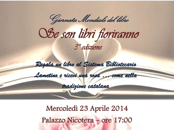 Lamezia: Giornata Mondiale del Libro dedicata a Shakespeare a Palazzo Nicotera