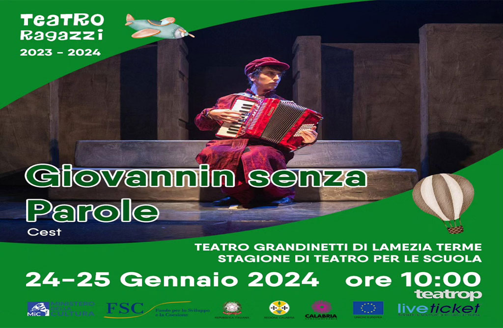 Lamezia, ritorna il Teatro Ragazzi con lo spettacolo “Giovannin senza parole”
