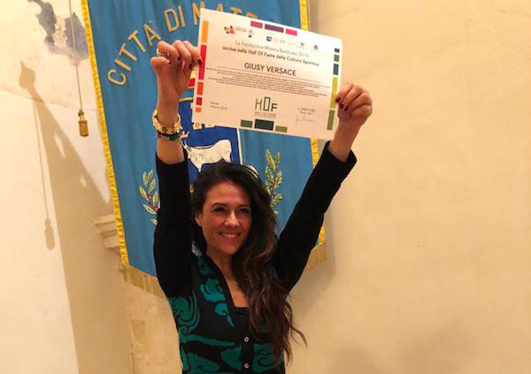 Giusy Versace entra nella “Hall of fame della Cultura Sportiva” di Matera 