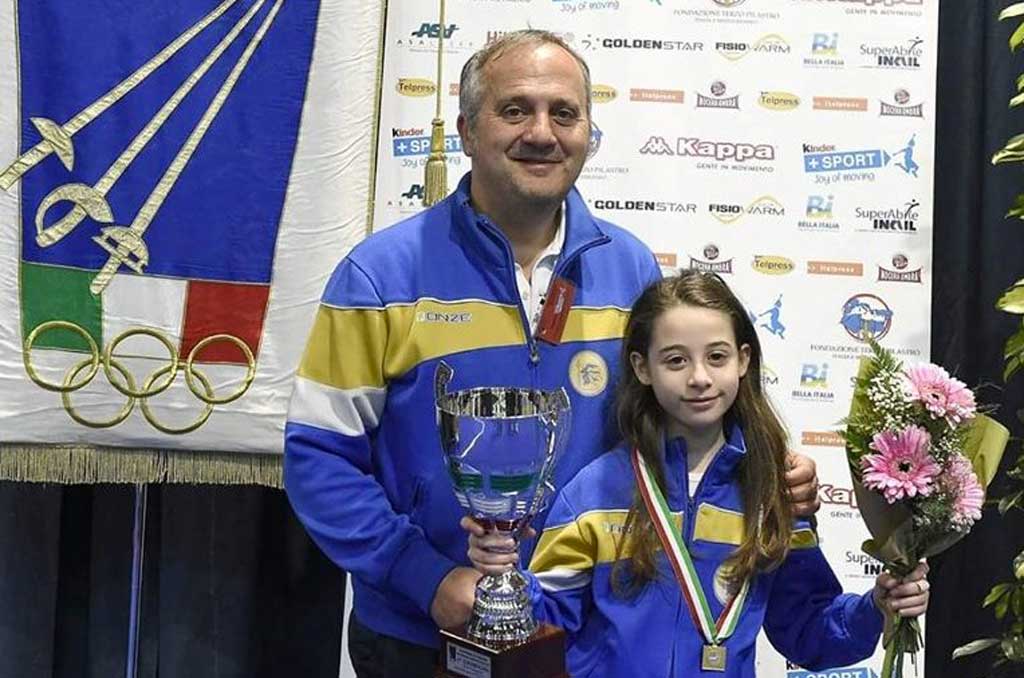Circolo scherma lametino vice campione d'Italia under 14 a Riccione, Gloria Davoli argento nella sciabola