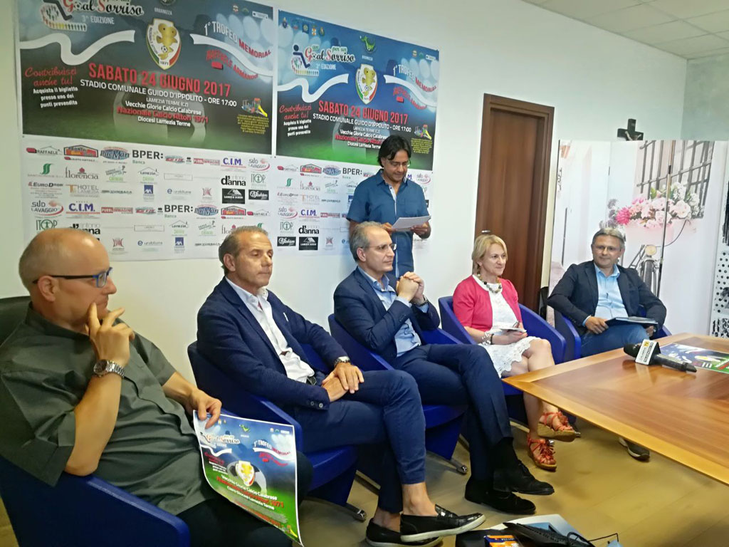 Lamezia: presentato “Un Goal per un Sorriso” per realizzare un parco giochi per disabili, triangolare al D’Ippolito il 24